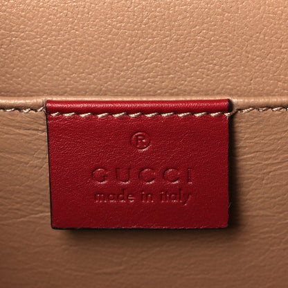Gucci Mousse Top Patent Mini Sylvie 1969 Top Handle Bag New Cherry Red 6 of 12