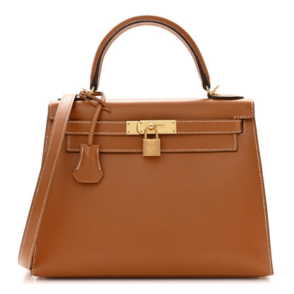 Hermes Veau Butler Kelly Sellier 28 Naturel Sable 1 of 10