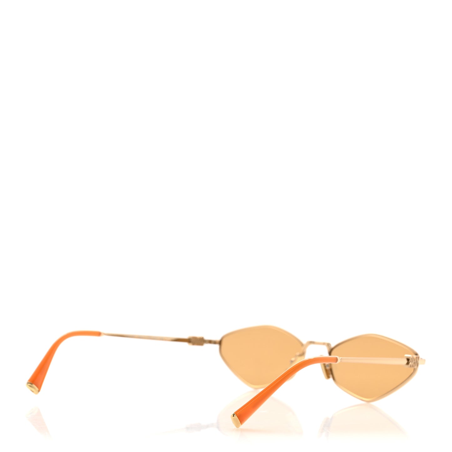 Metal Oval Sunglasses SMU56Z Orange