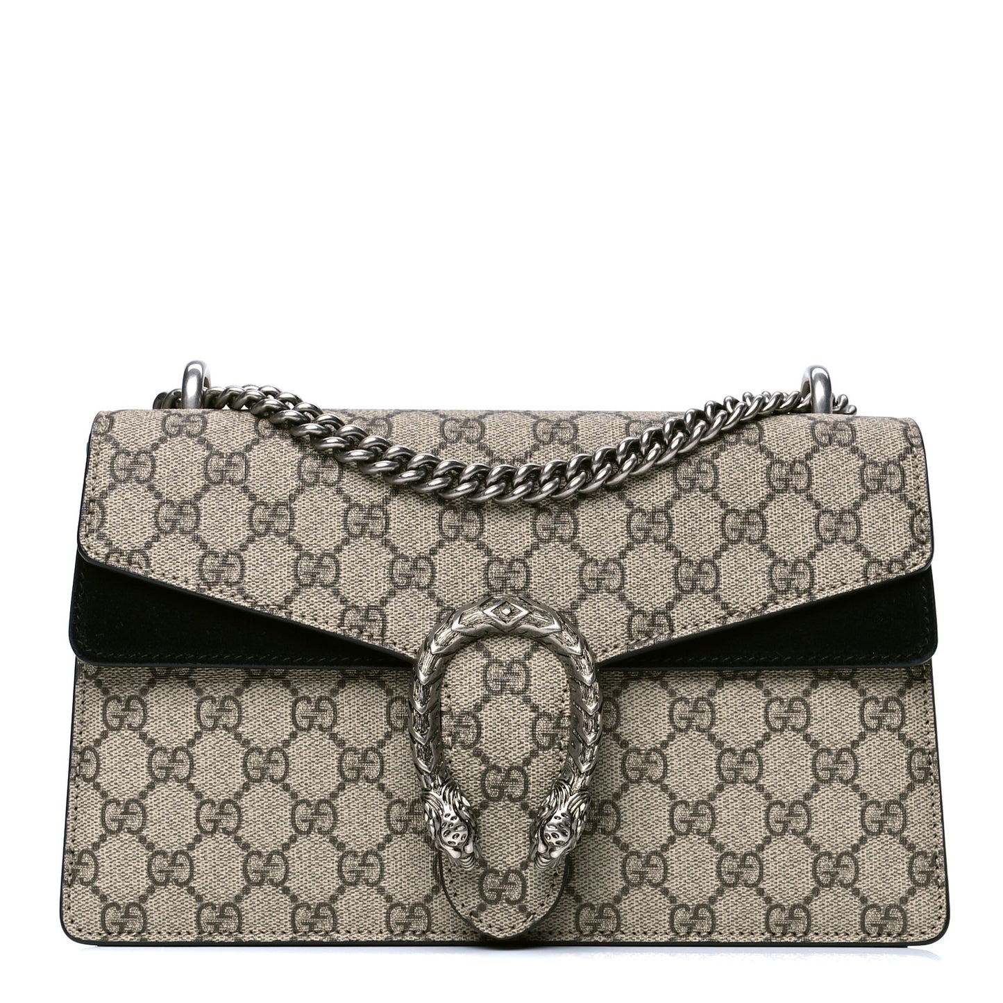 GG Supreme Monogram Small Dionysus Shoulder Bag Black