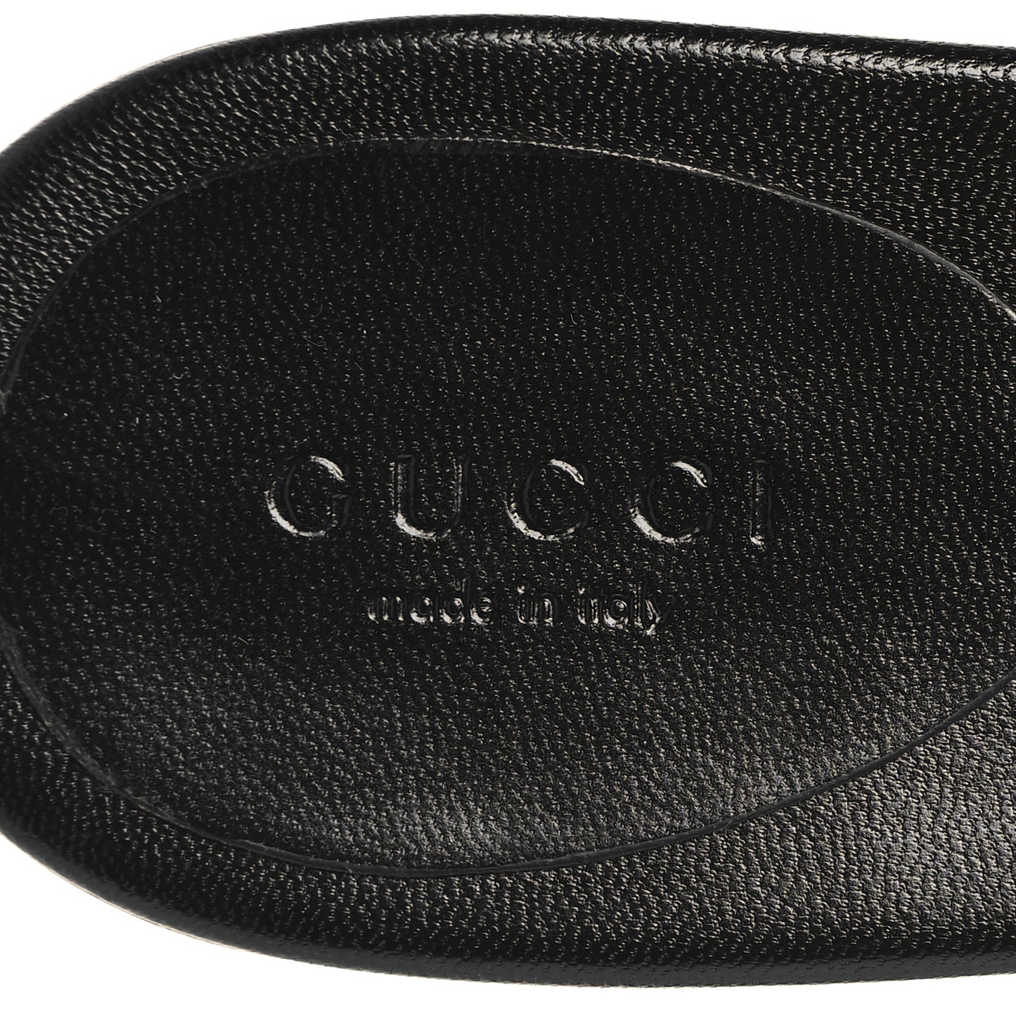 Lifford Calfskin Interlocking G Thong Sandals 36.5 Black