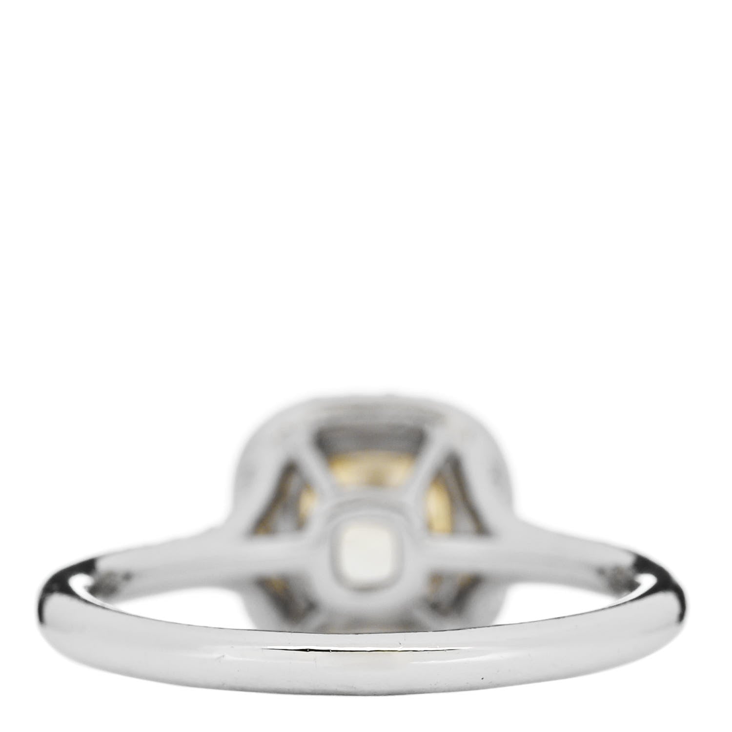 Tiffany Platinum 18K Yellow Gold Fancy Yellow Diamond .47ct Soleste Engagement Ring 50 5.25 4 of 7