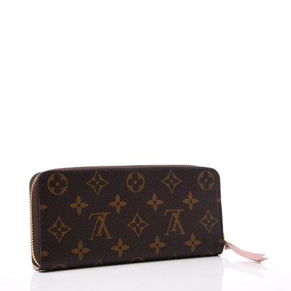 Louis Vuitton Monogram Clemence Wallet Rose Ballerine 3 of 8