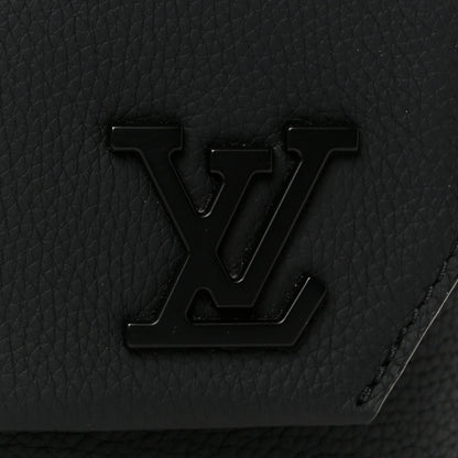 Louis Vuitton Calfskin Aerogram Fastline Messenger Black 7 of 10