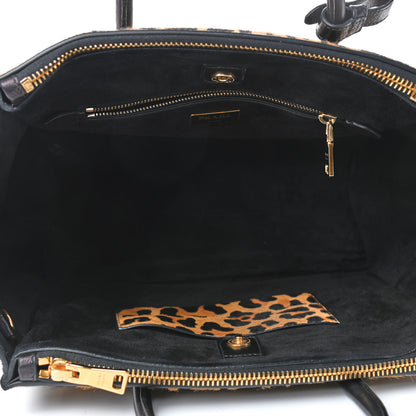 Prada Cavallino Leopard Print Twin Pocket Tote 4 of 4