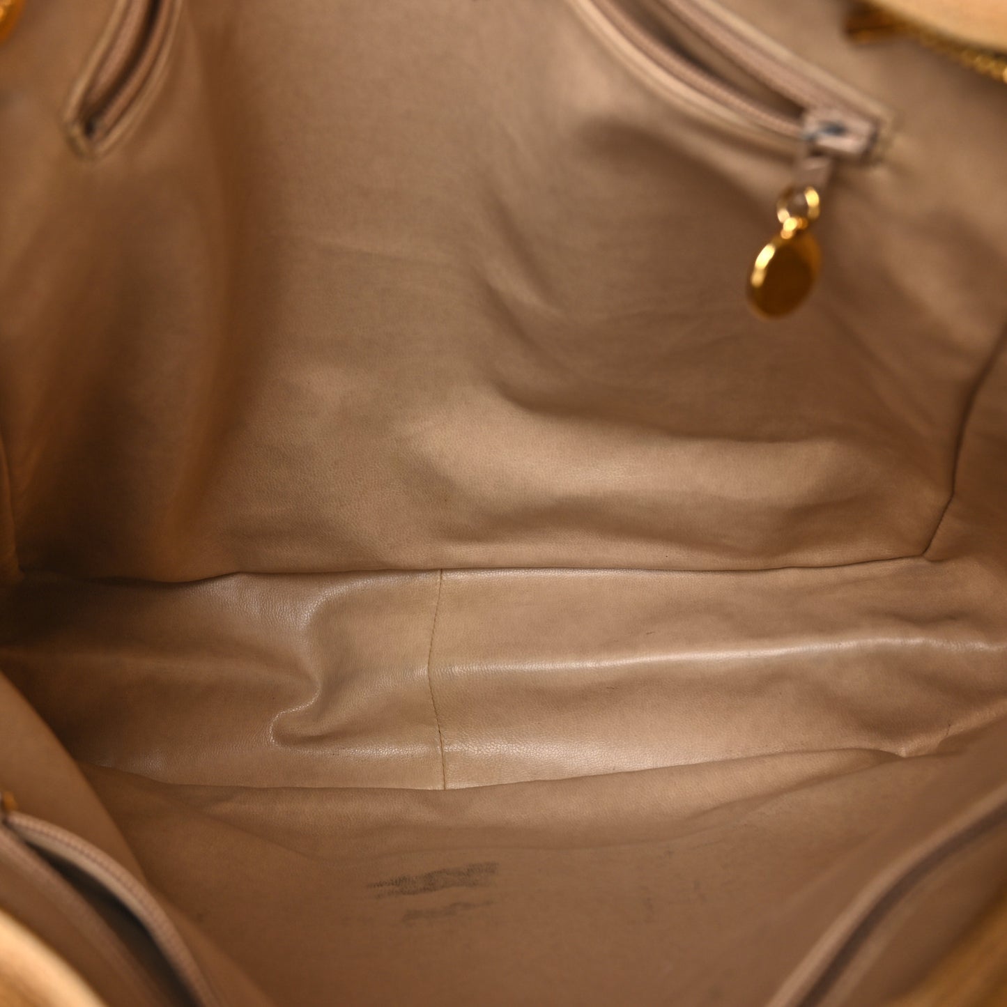 Caviar CC Shoulder Bag Beige