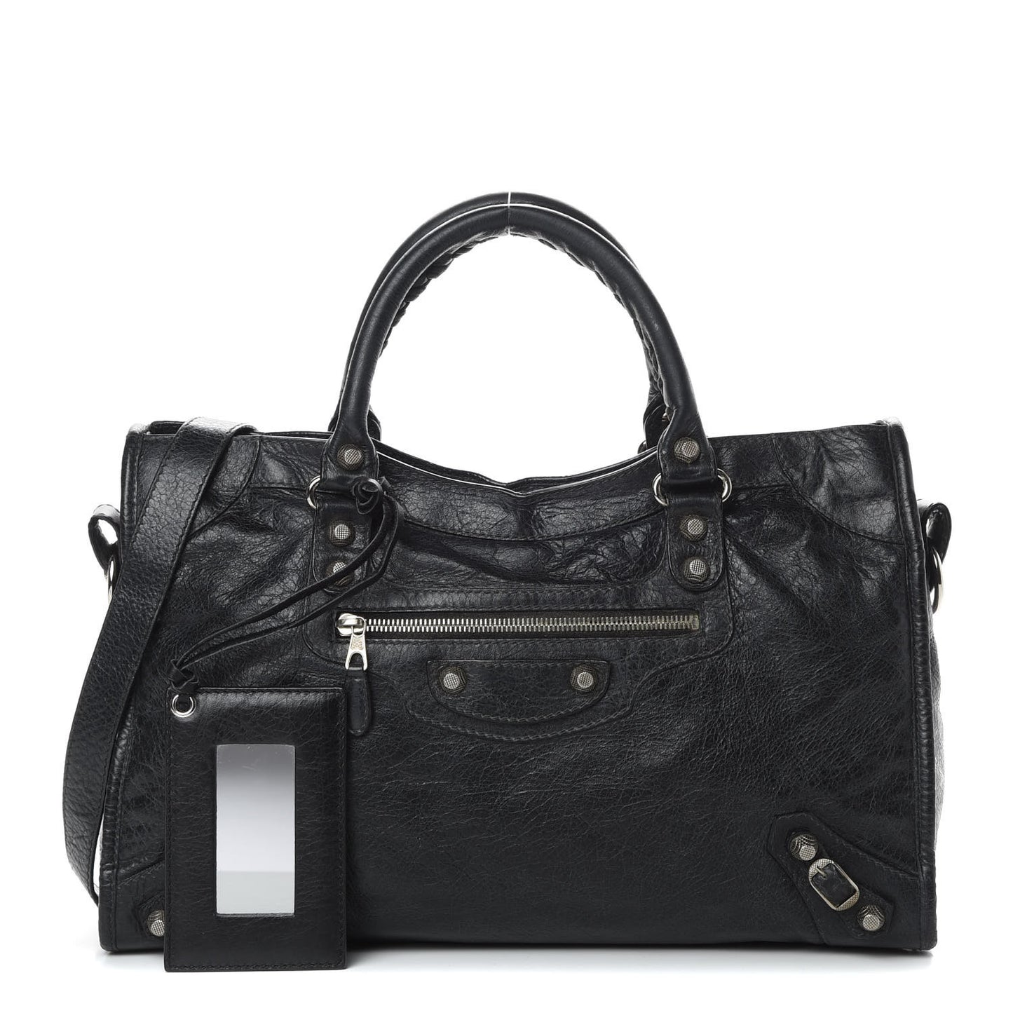 Agneau Giant 12 Silver Hardware City Black