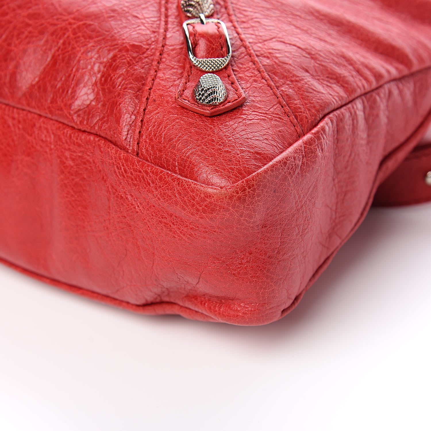 Balenciaga Agneau Giant 12 Silver Hardware Town Rouge Coquelicot 9 of 10