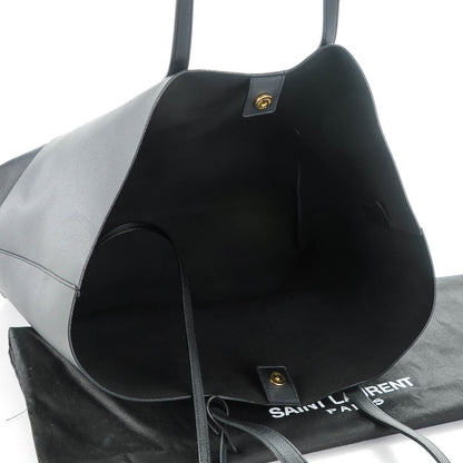 Saint Laurent Calfskin Large Shopping Tote Black 6 of 9