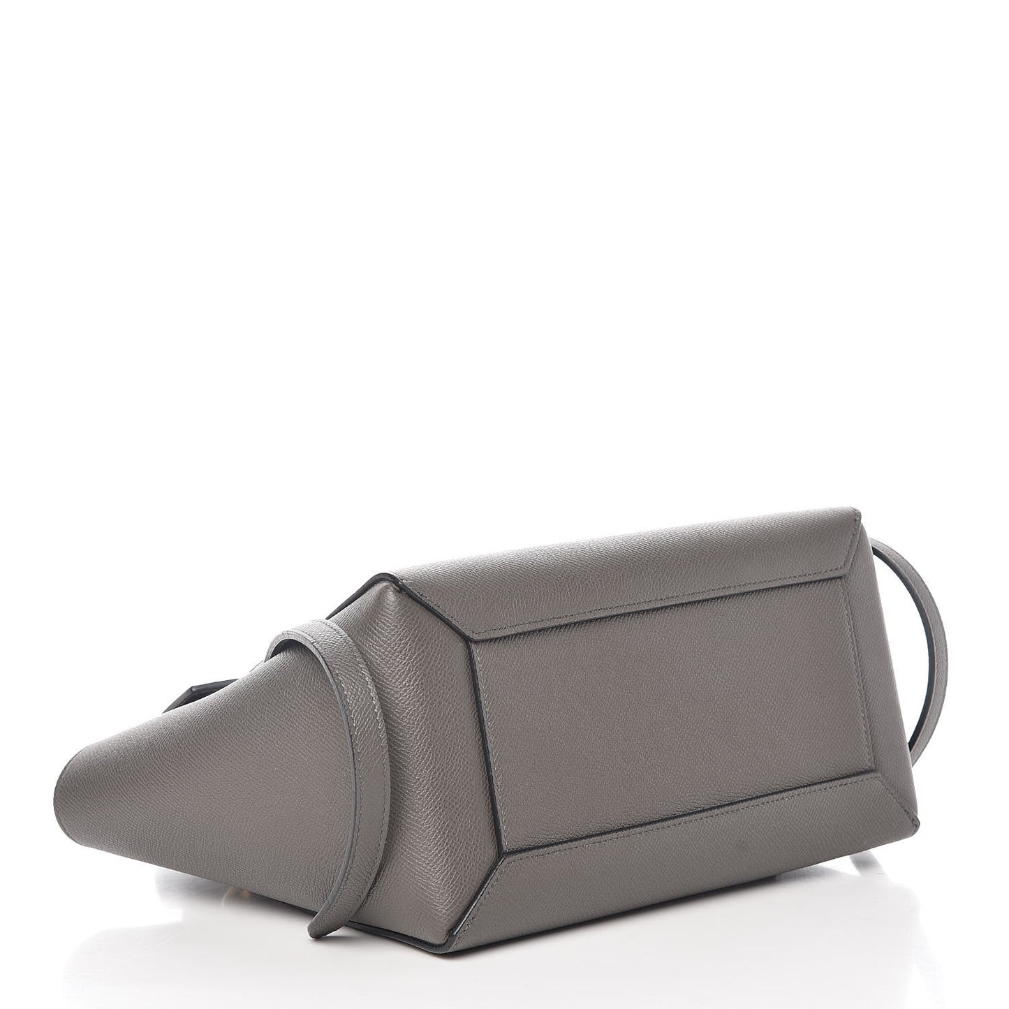 Baby Grained Calfskin Micro Belt Bag Grey