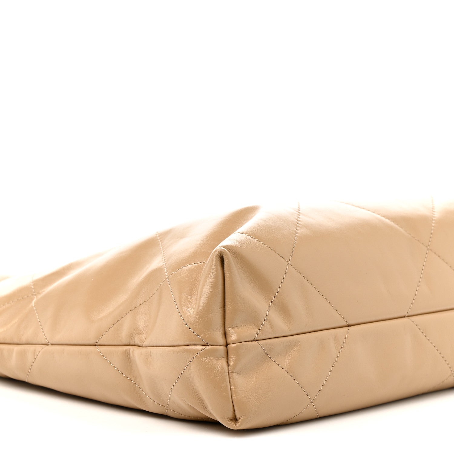 Chanel Shiny Calfskin Quilted Small Chanel 22 Beige Beige 10 of 12