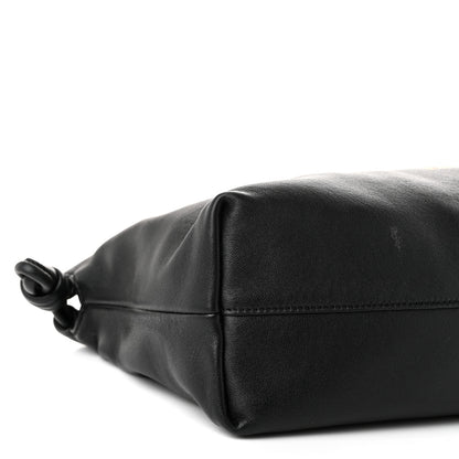 Loewe Mellow Nappa Medium Donut Chain Flamenco Knot Clutch Black 8 of 9