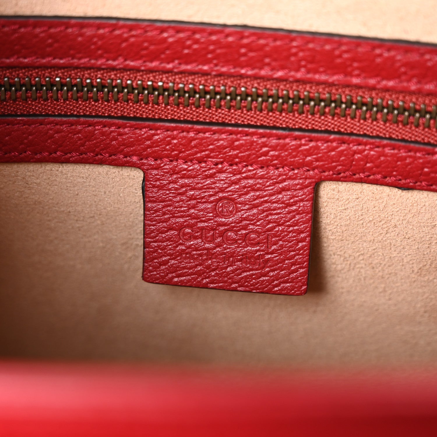 Gucci GG Supreme Monogram Small Queen Margaret Top Handle Bag Red 6 of 10