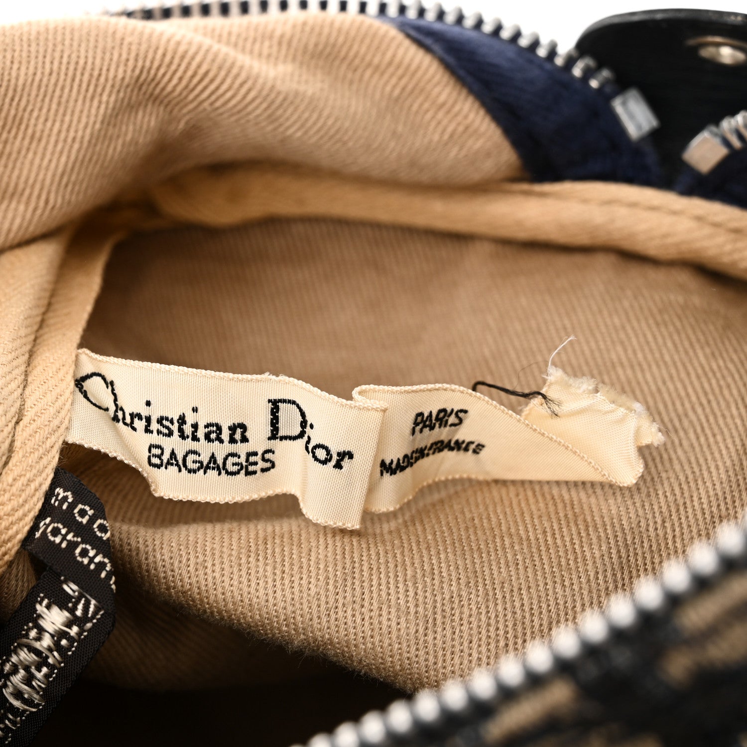 Christian Dior Monogram Boston Navy Blue 6 of 11