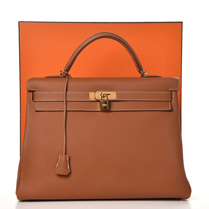 Hermes Togo Kelly Retourne 40 Gold 36 of 36