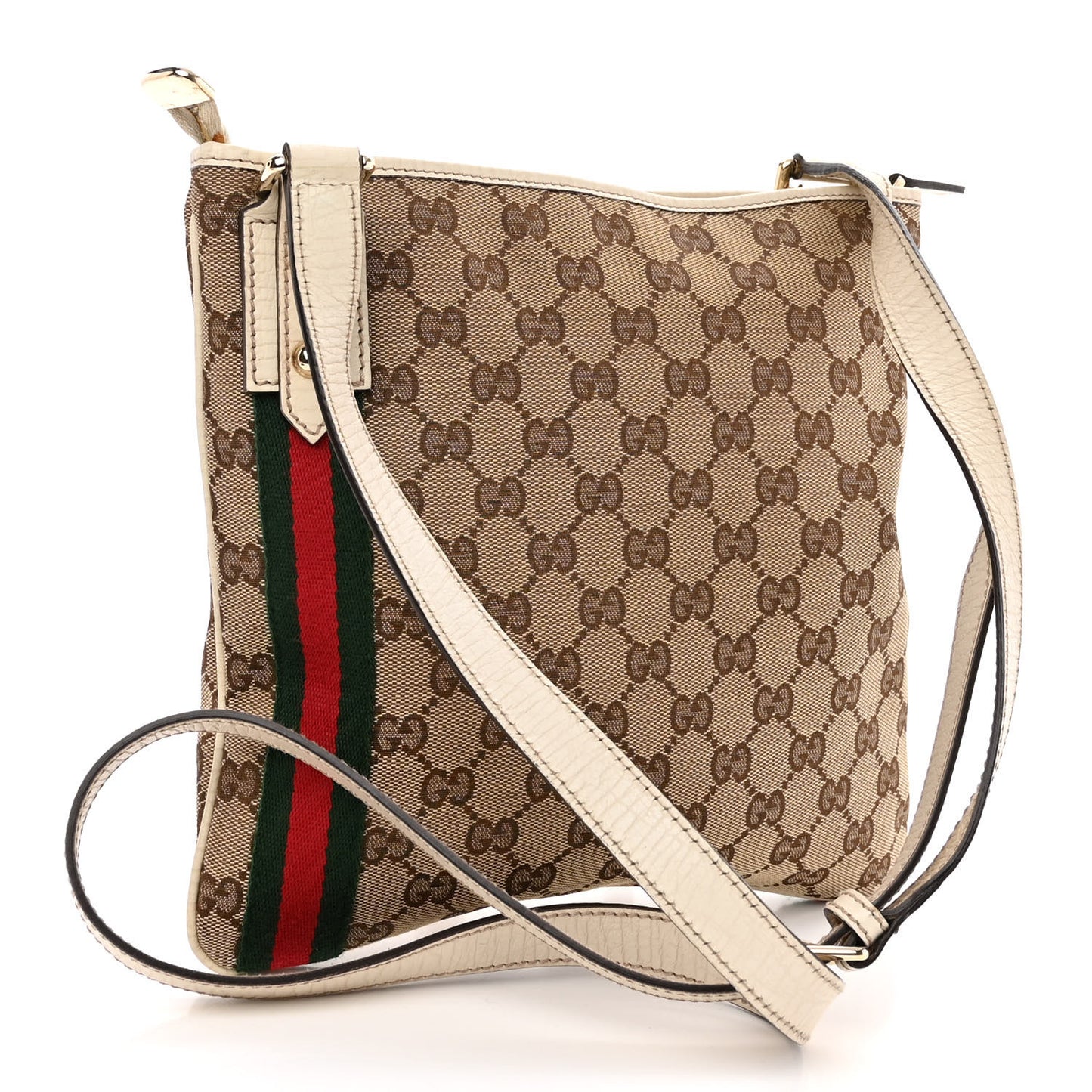 Monogram Web Jolicoeur Charms Messenger White