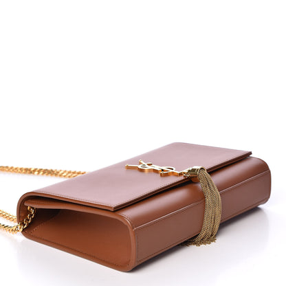Saint Laurent Smooth Calfskin Medium Classic Monogram Kate Tassel Satchel Fauve 3 of 9