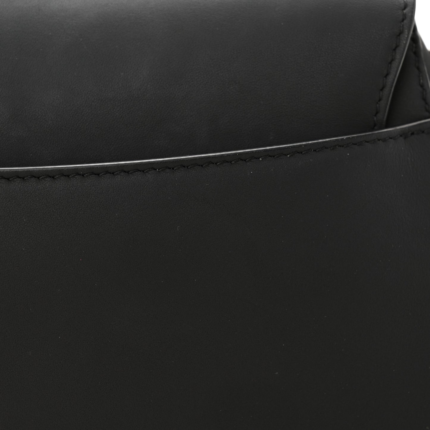 Ultra Matte Calfskin Saddle Bag Black