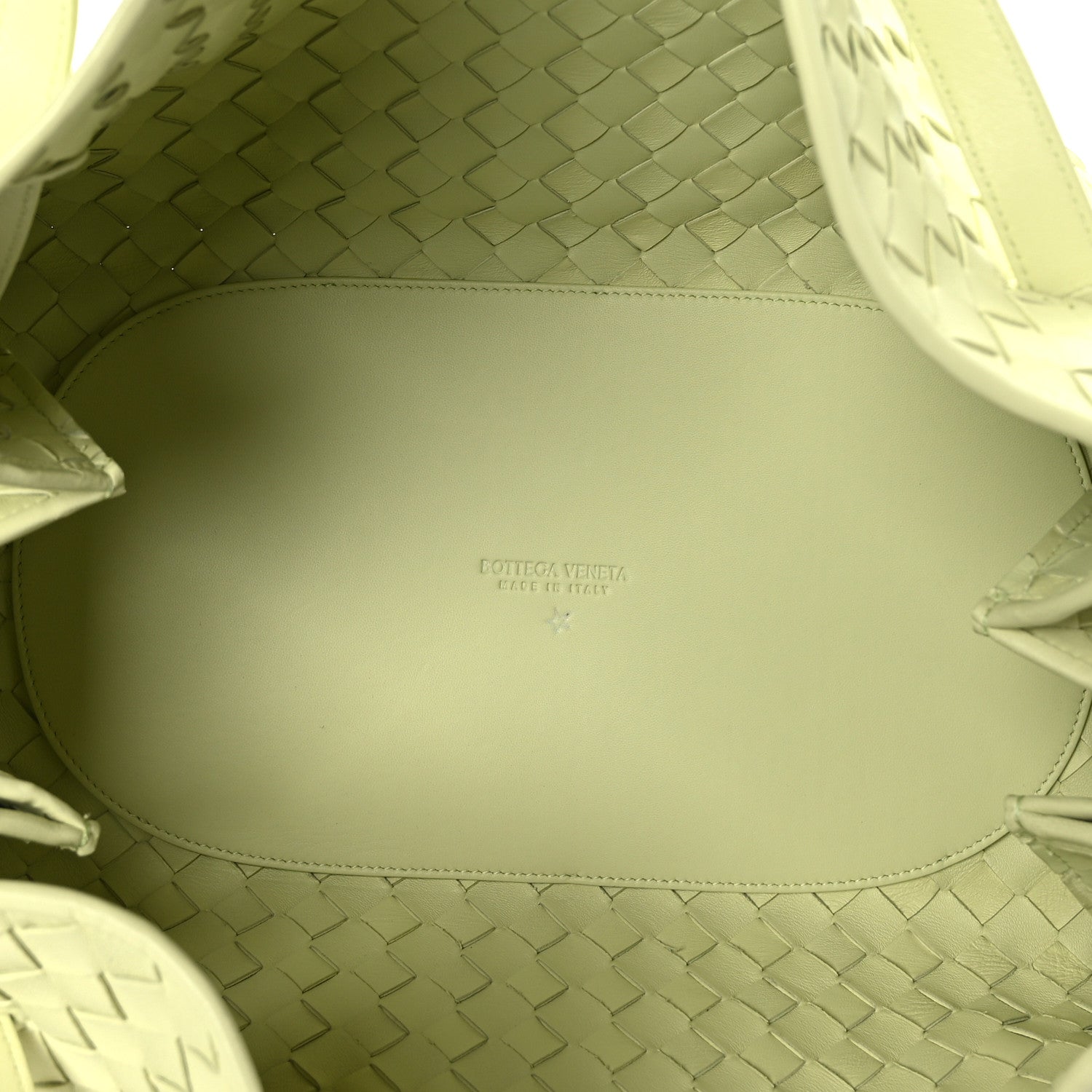 Bottega Veneta Nappa Intrecciato Tuck Lemon Washed 5 of 8