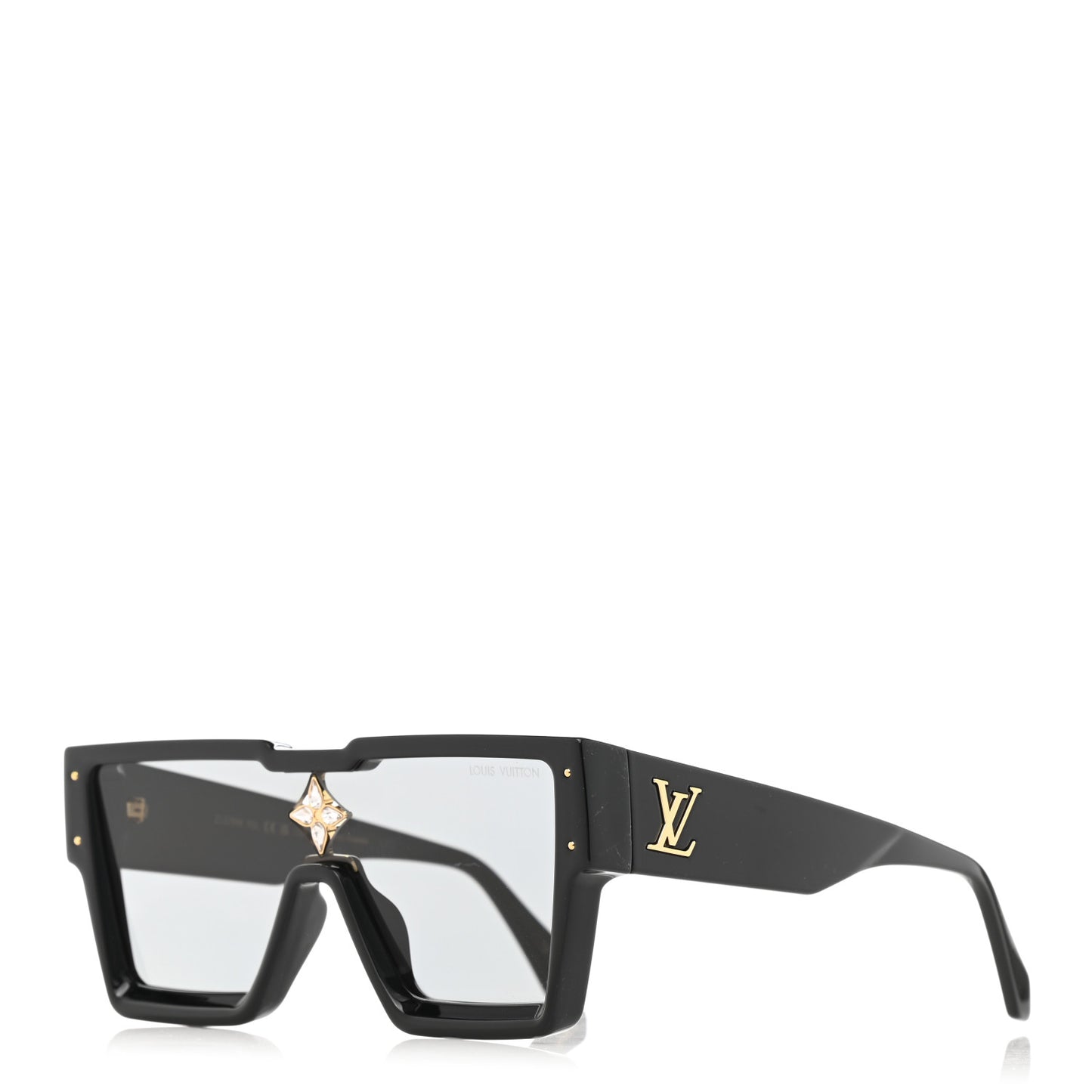 Acetate Swarovski Crystal Cyclone Sunglasses Z1578W Black
