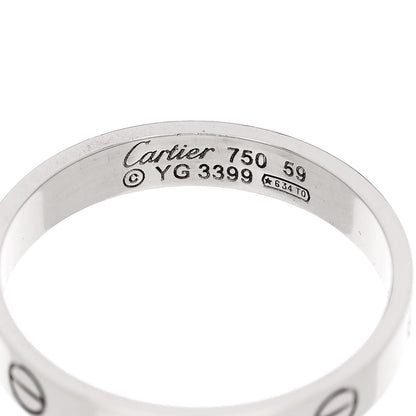 Cartier 18K White Gold 3.5mm LOVE Wedding Band Ring 59 8.75 4 of 5