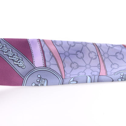 Hermes Silk La Promenade Du Matin Twilly Mauve Ciel Gris 5 of 7