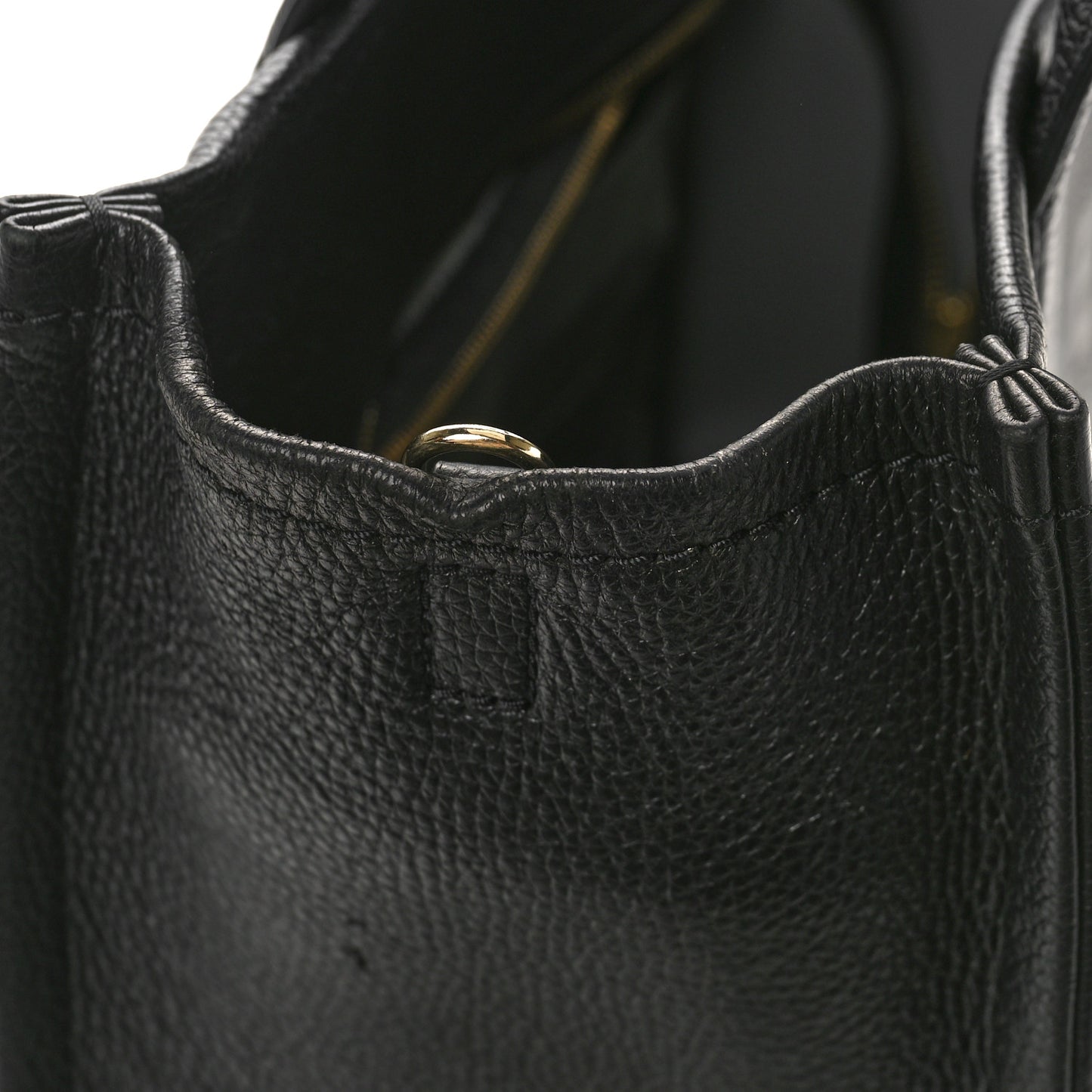 Grained Calfskin Medium The Tote Bag Black
