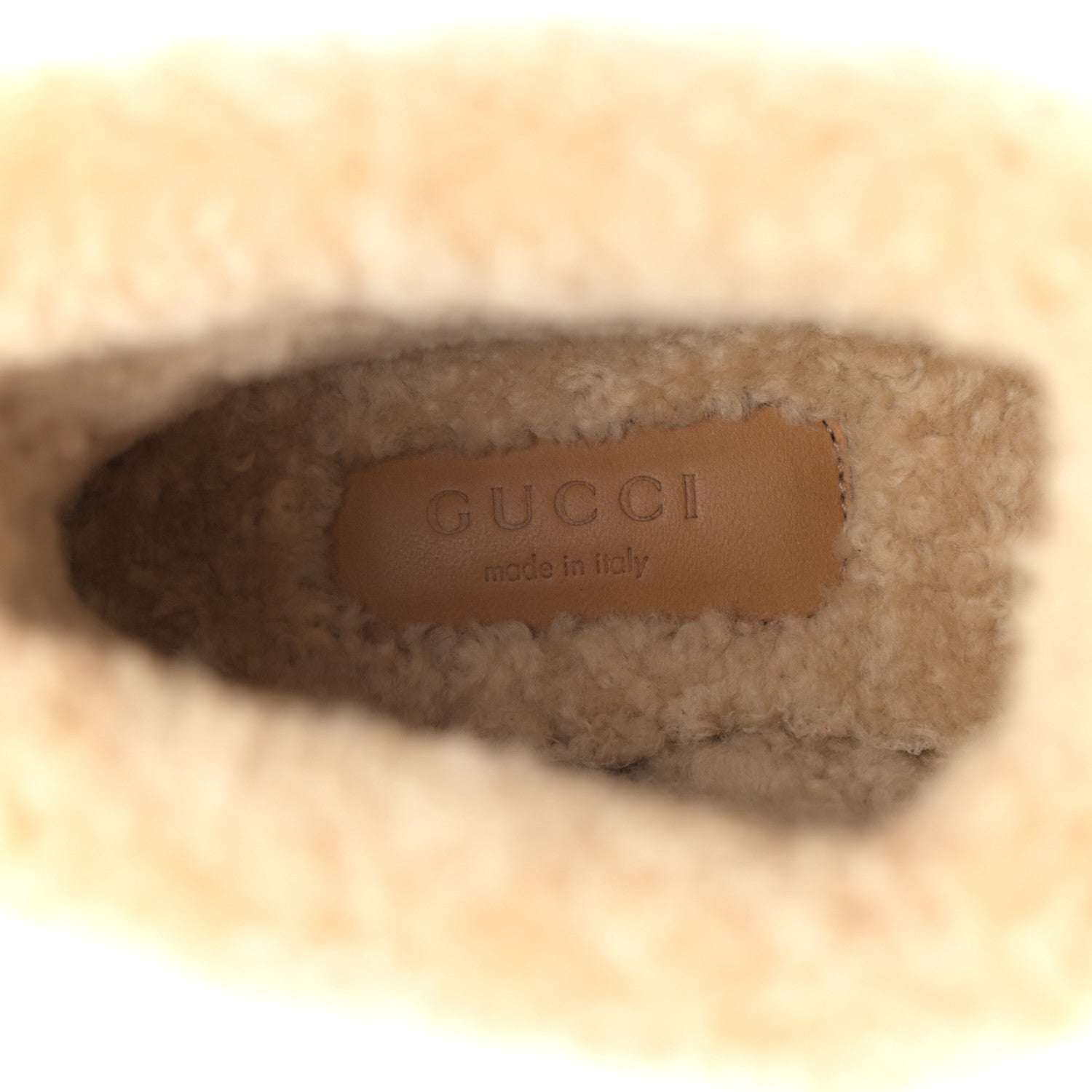 Gucci Monogram Jumbo GG Wool Womens Fria Horsebit Ankle Boots 36 Camel Ebony Butterscotch 7 of 8