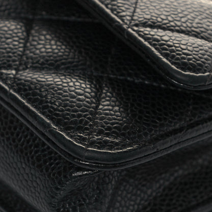 Chanel Caviar Quilted Wallet On Chain WOC Black 9 of 12