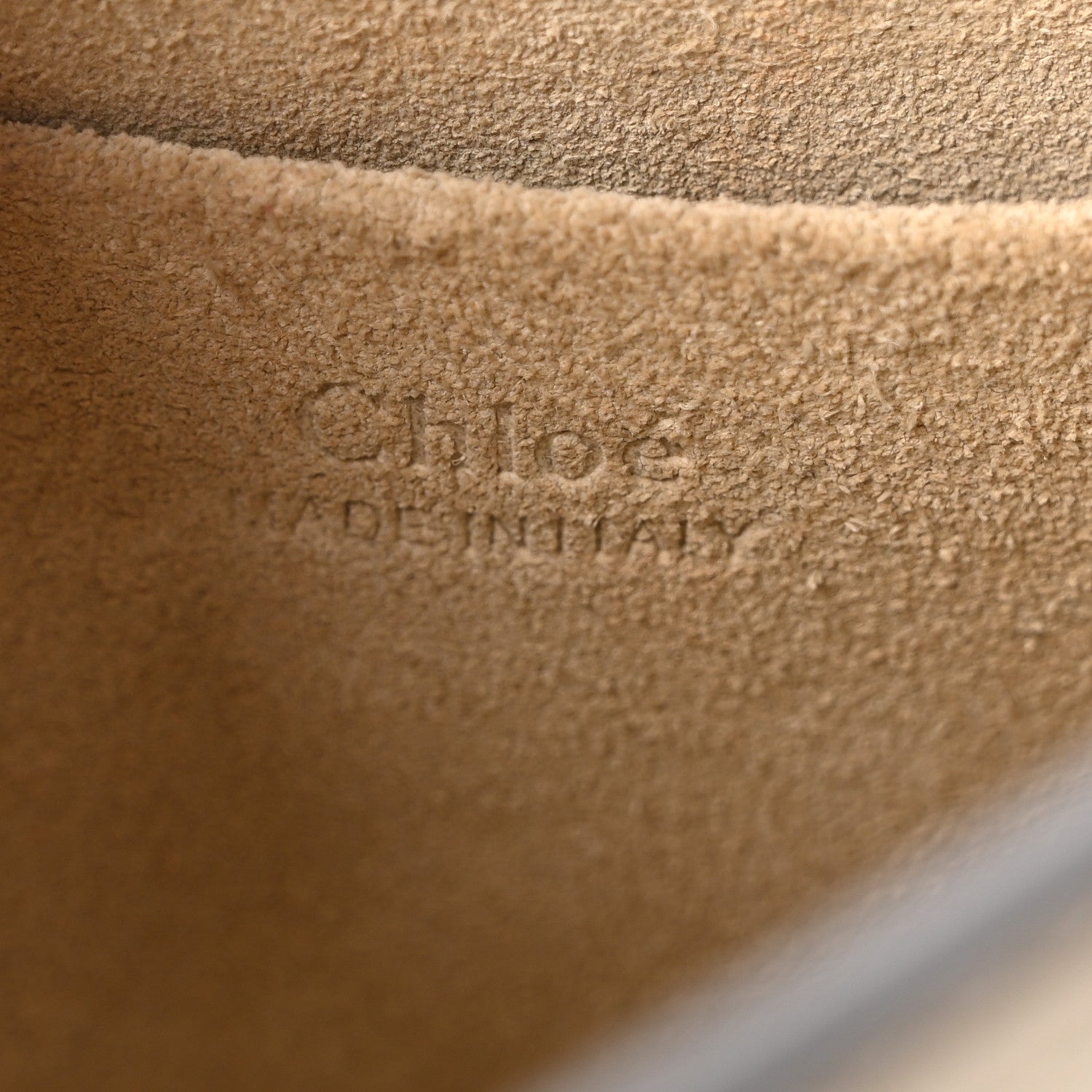 Chloe Calfskin Suede Small Nile Bracelet Bag Off White 6 of 10