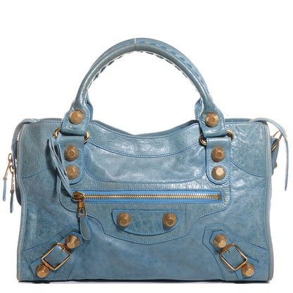 Balenciaga Agneau Giant 21 Gold Hardware S Cityky Bleu 1 of 11