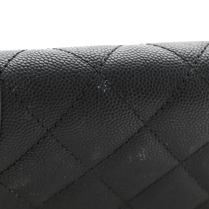 Chanel Caviar Quilted Medium Filigree Flap Wallet Black 11 of 12