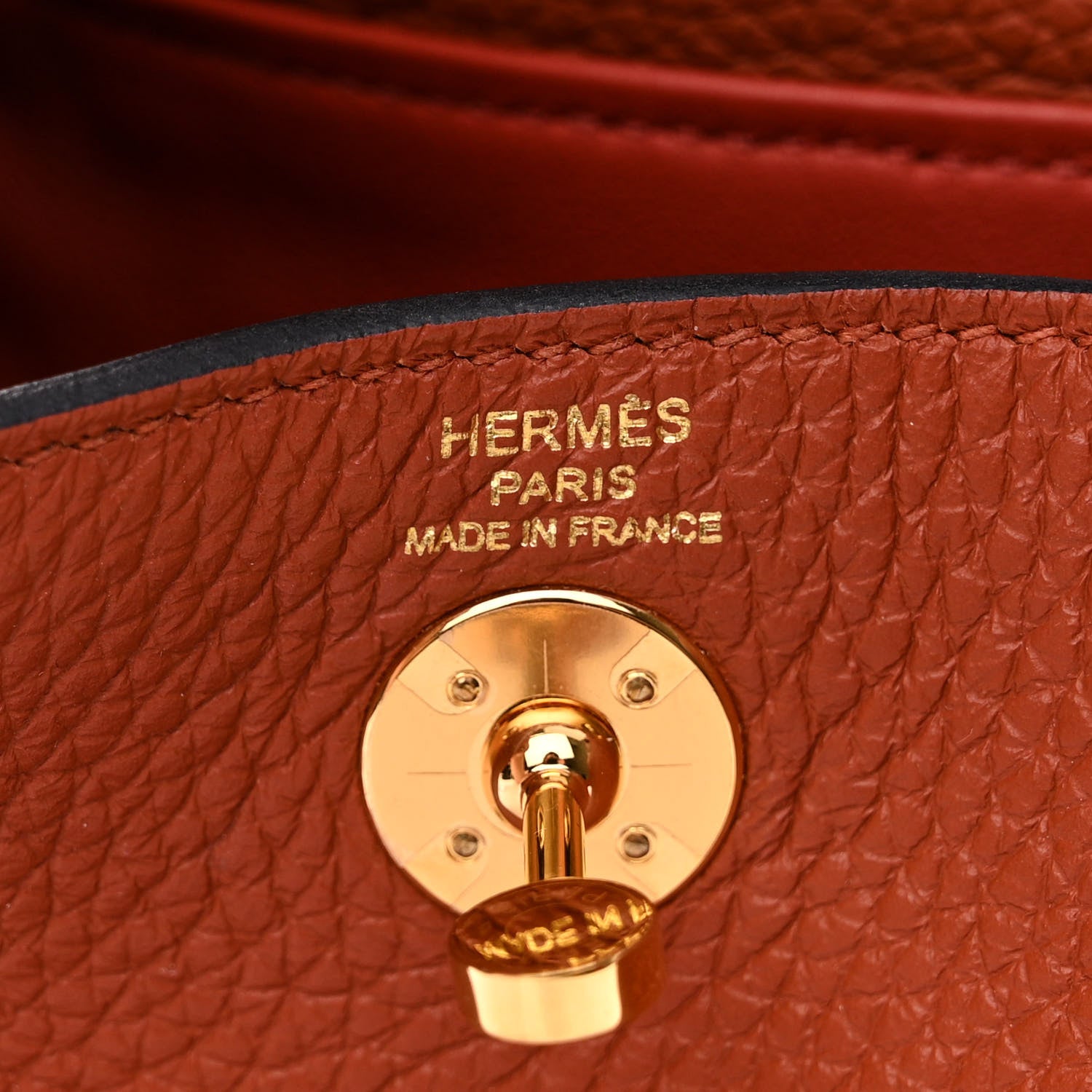 Hermes Taurillon Clemence Maxi Quadrille Mini Lindy 20 Cuivre Chai Nata Bleu Brume 7 of 12