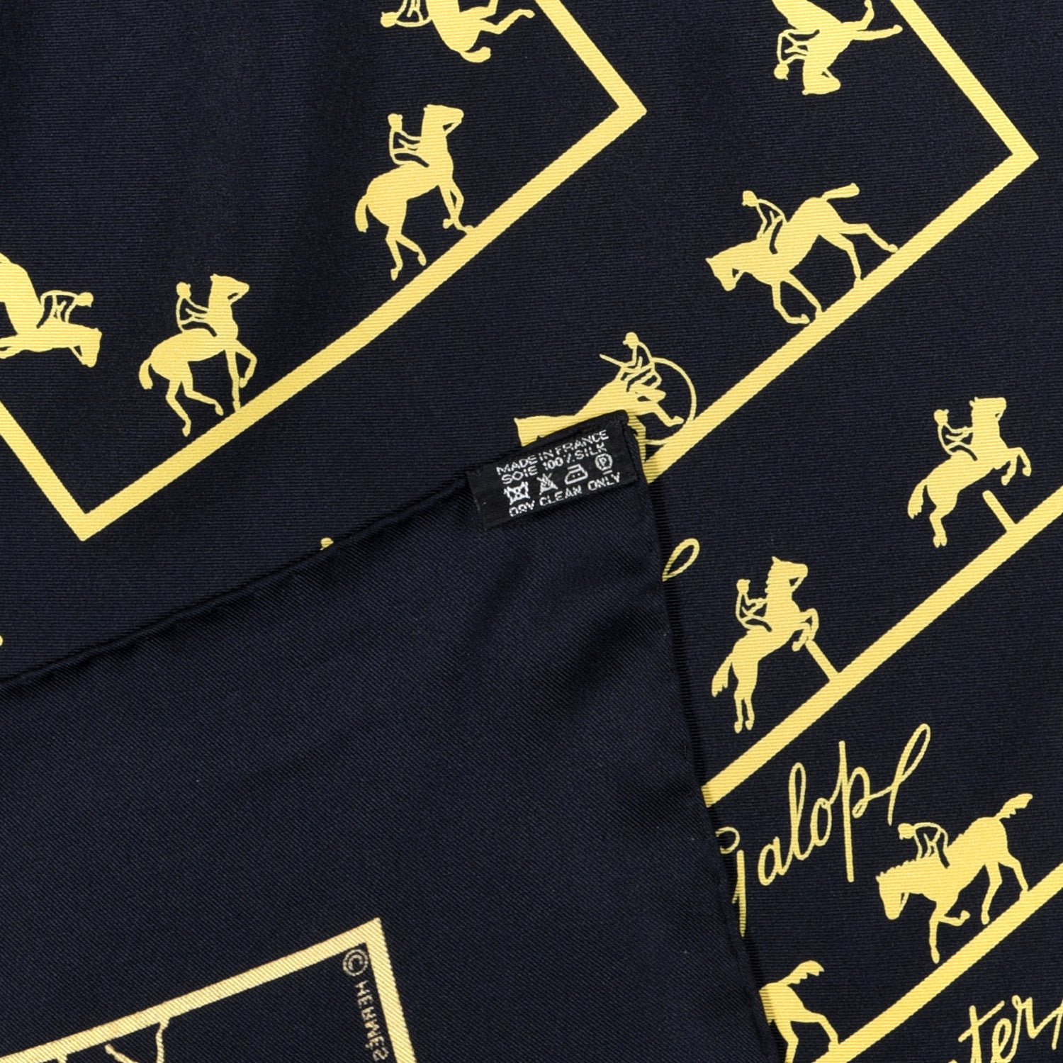 Hermes Silk Allures Scarf 90 Black 2 of 3