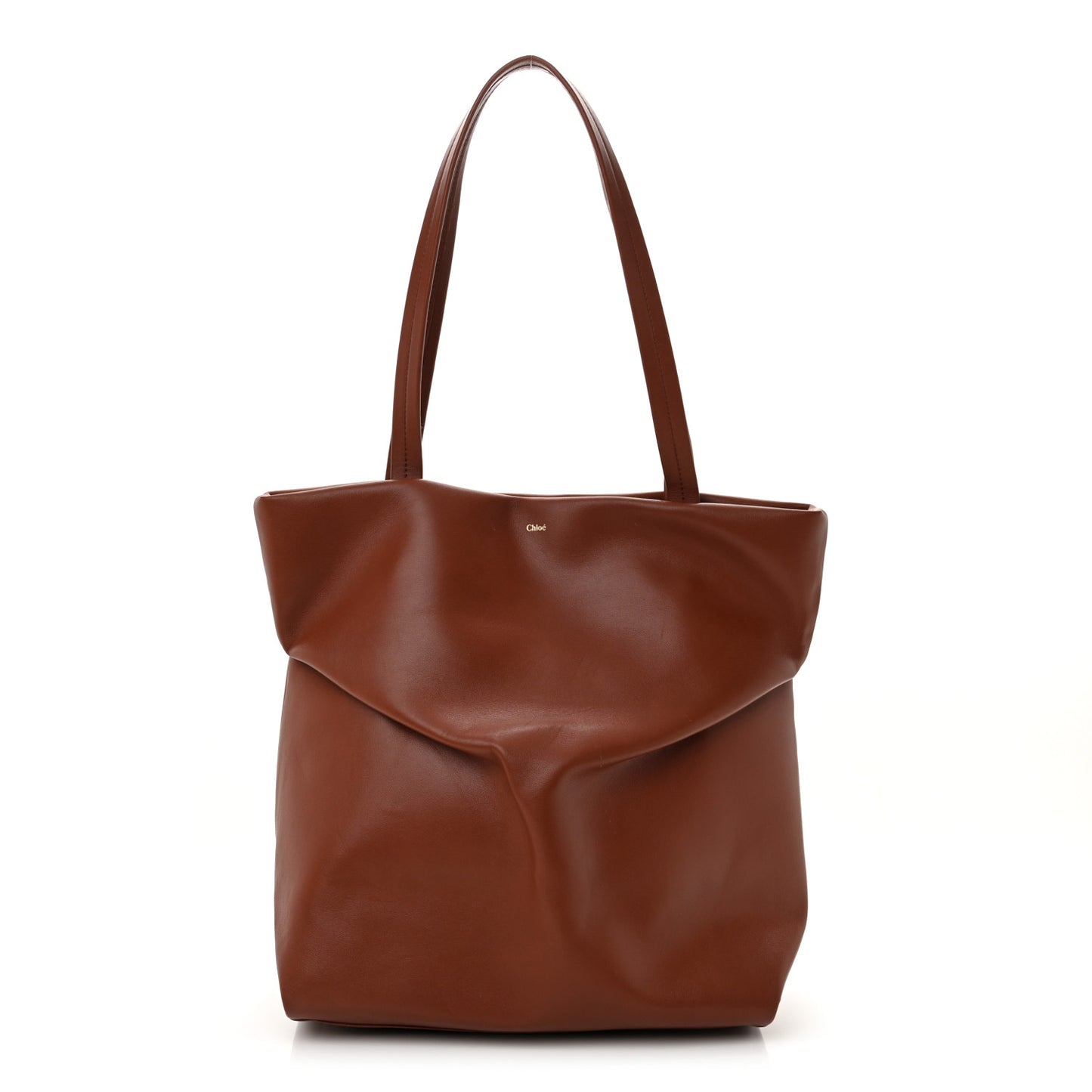 Calfskin Judy East West Tote Brown