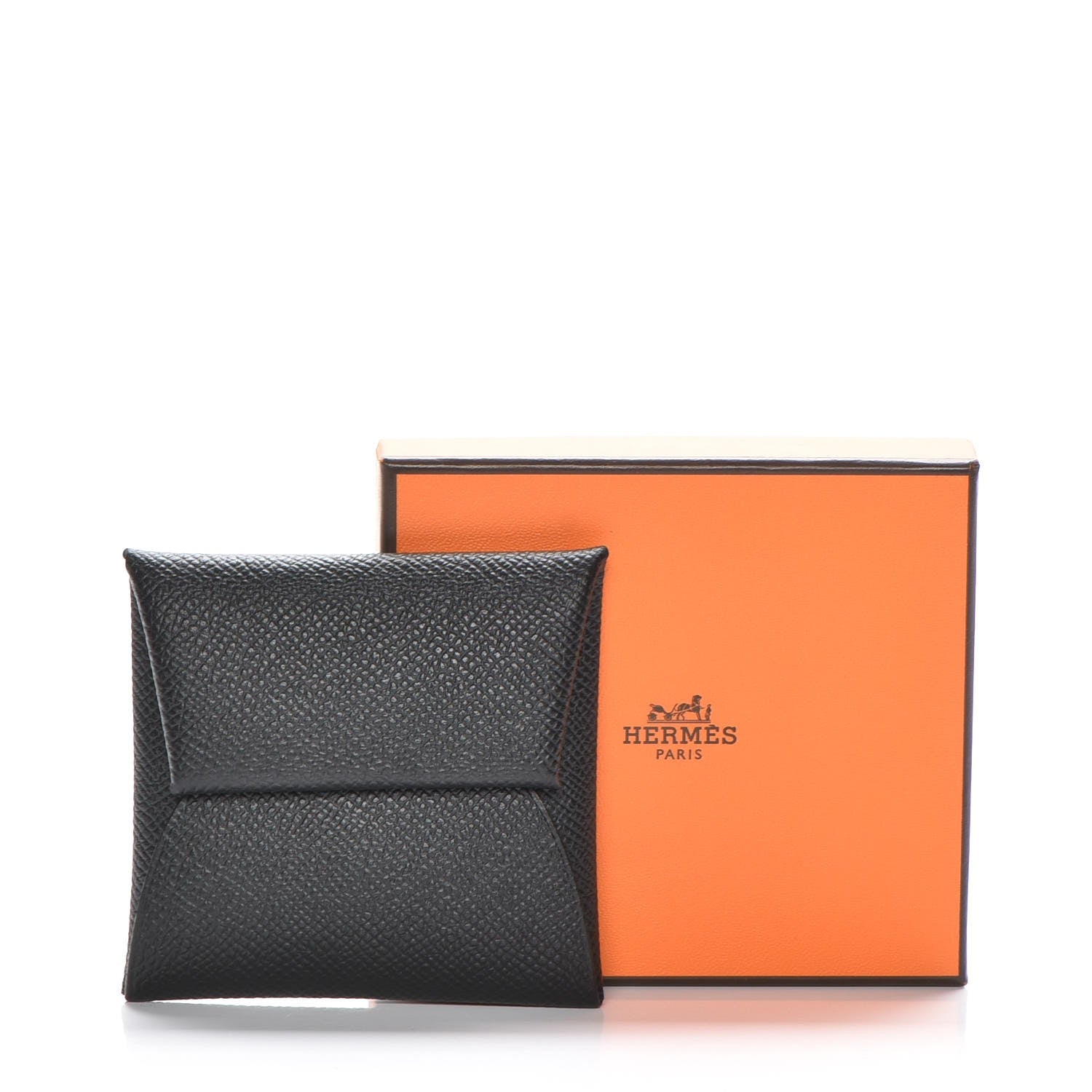 Hermes Epsom Bastia Coin Purse Black 8 of 8