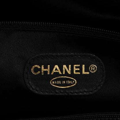 Chanel Lambskin Quilted Weekender Shoulder Bag Black 6 of 7
