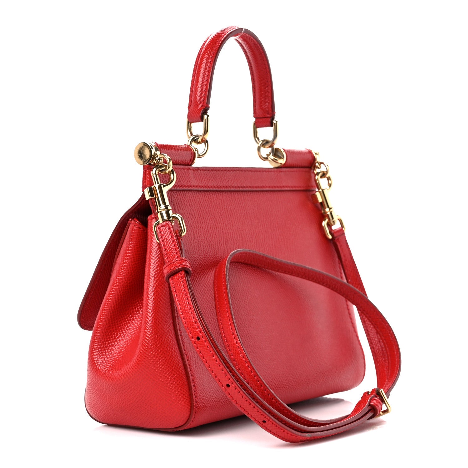 Dolce & Gabbana Dauphine Small Miss Sicily Satchel Red 3 of 9