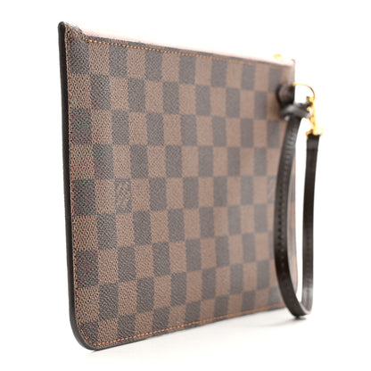 Louis Vuitton Damier Ebene Neverfull MM GM Pochette Rose Ballerine 3 of 7