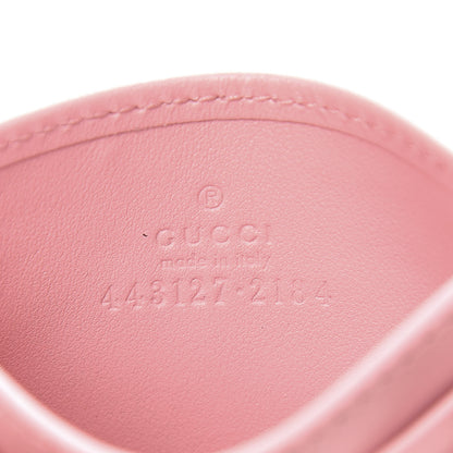 Gucci Calfskin Matelasse GG Marmont Card Holder Wild Rose 6 of 6