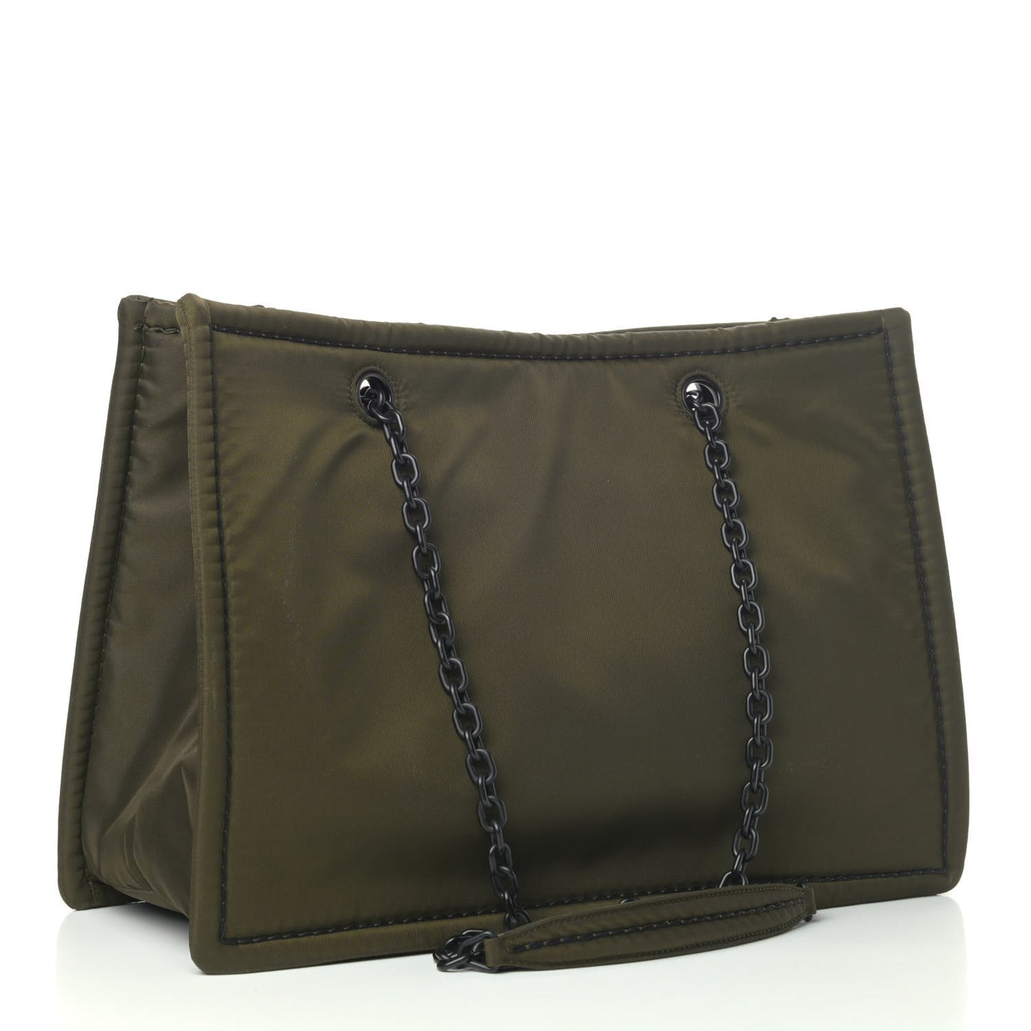 Tessuto Nylon Chain Tote Mimetico