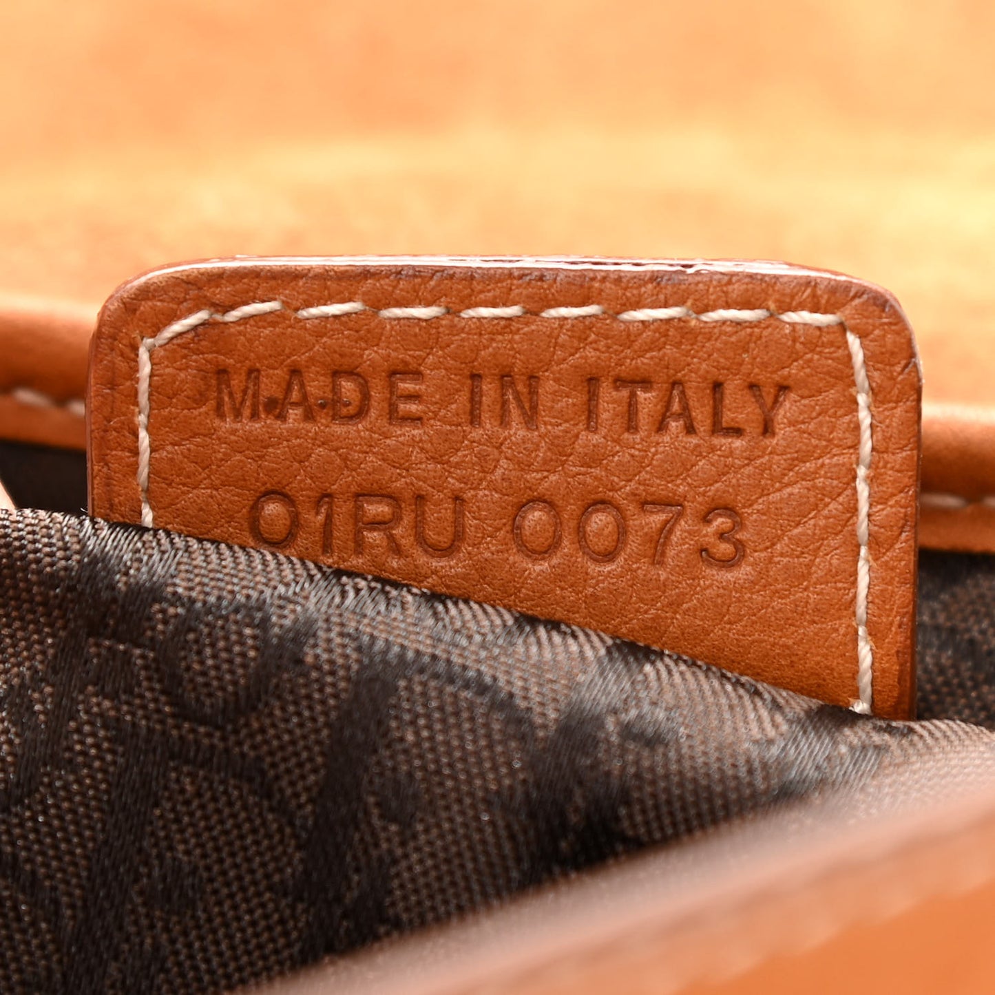 Calfskin Saddle Bag Tan