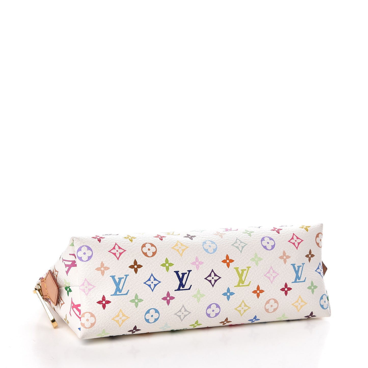 Monogram Multicolor Cosmetic Pouch White Litchi