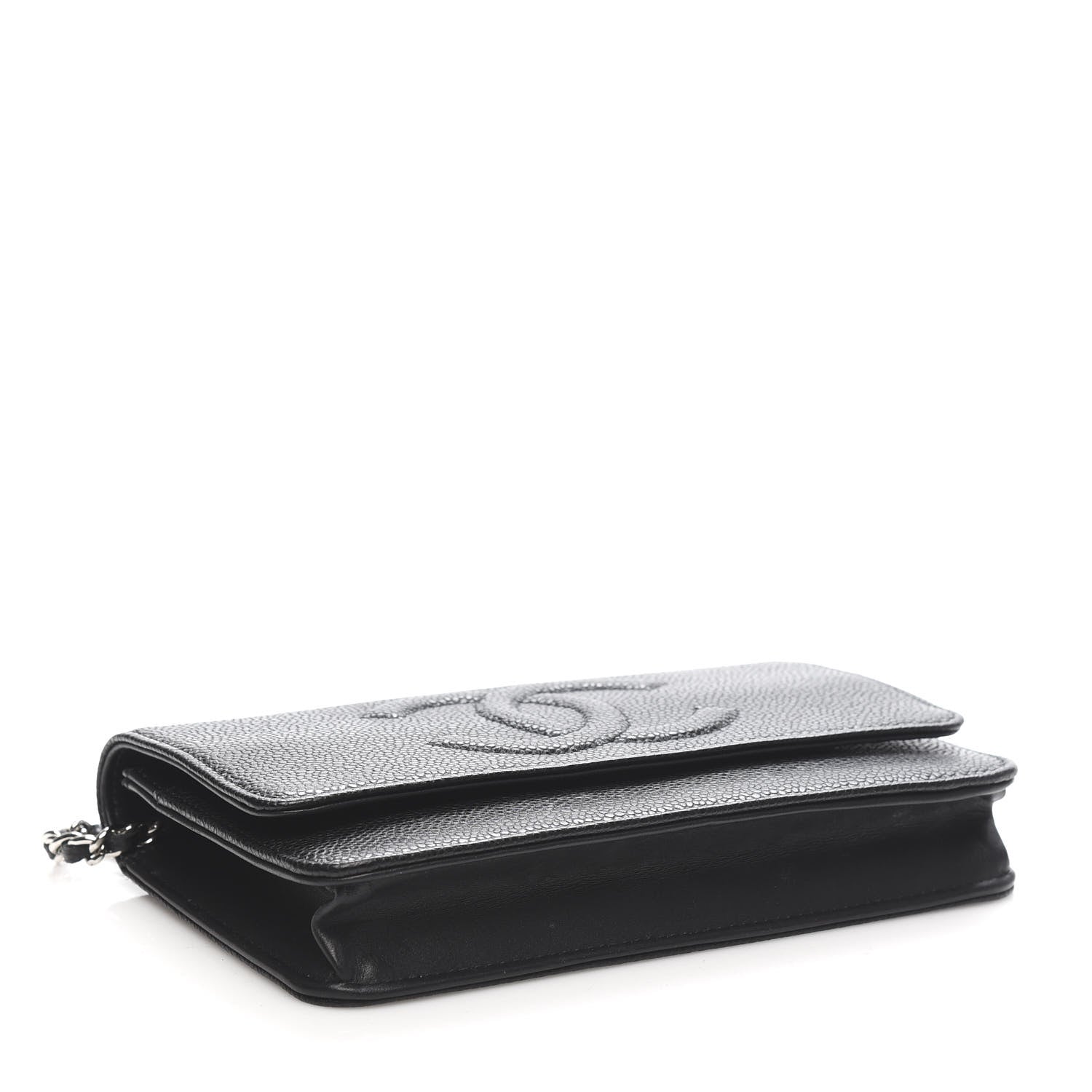 Chanel Caviar Timeless CC Wallet On Chain WOC Black 4 of 12