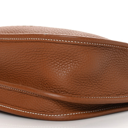 Hermes Taurillon Clemence Evelyne III PM Gold 9 of 10
