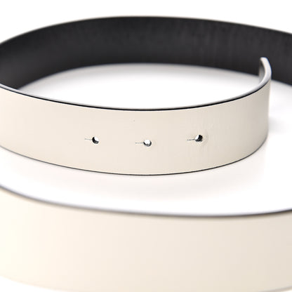 Chanel Calfskin CC Reversible Belt 85 White Black 3 of 6