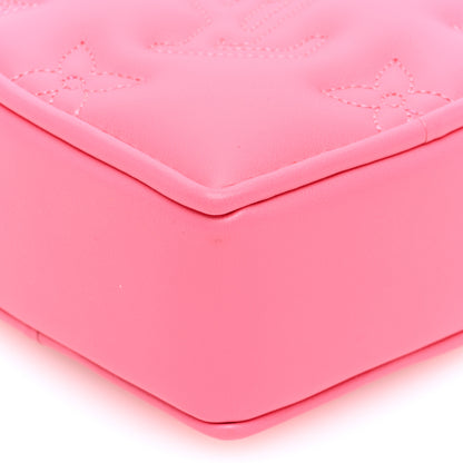 Louis Vuitton Calfskin Embroidered Monogram Pop My Heart Bag Pouch Dragon Fruit Pink 8 of 8
