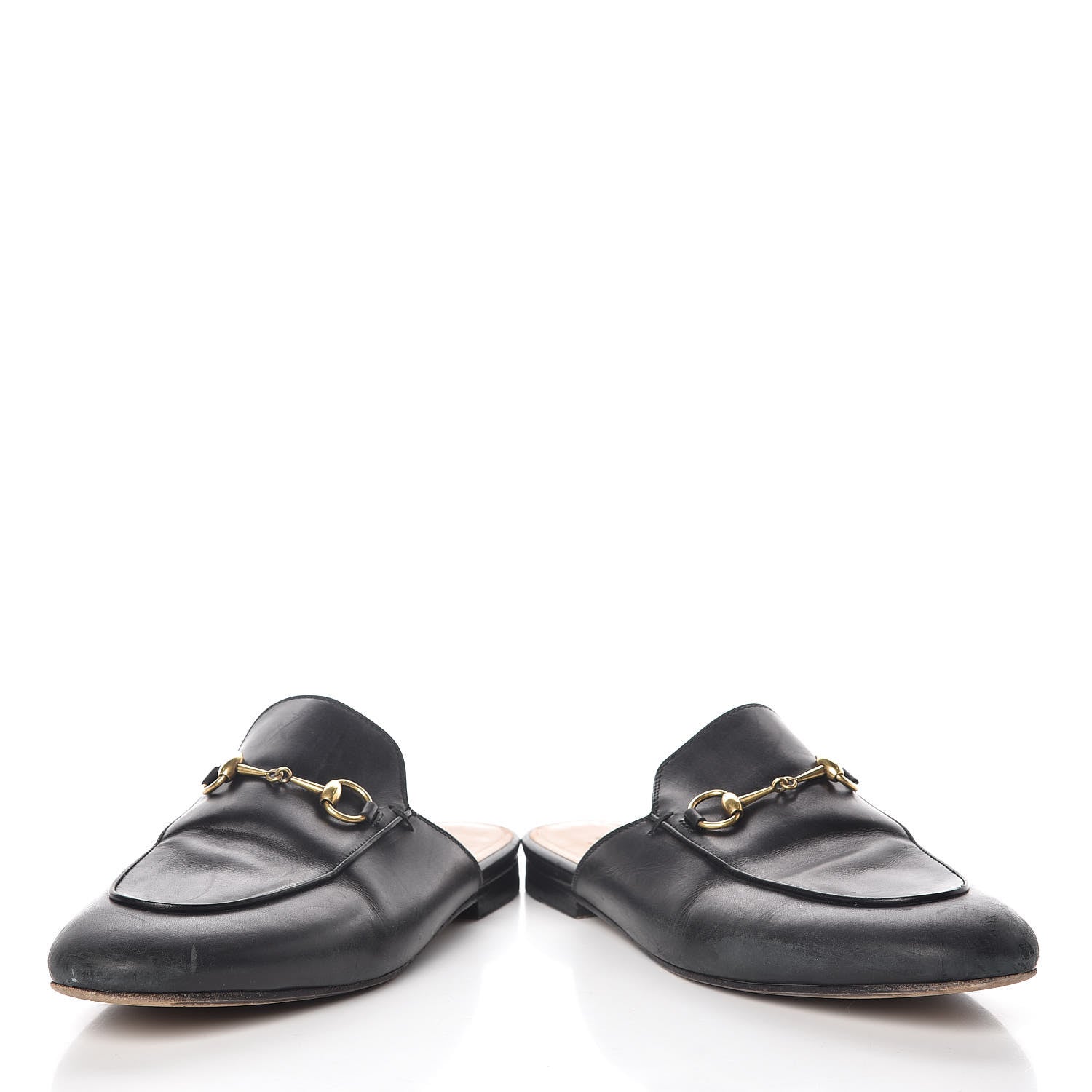 Gucci Calfskin Womens Princetown Slippers 39.5 Black 6 of 19