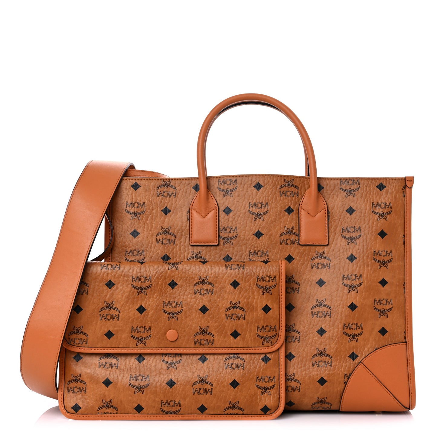 Visetos Large Munich Tote Cognac