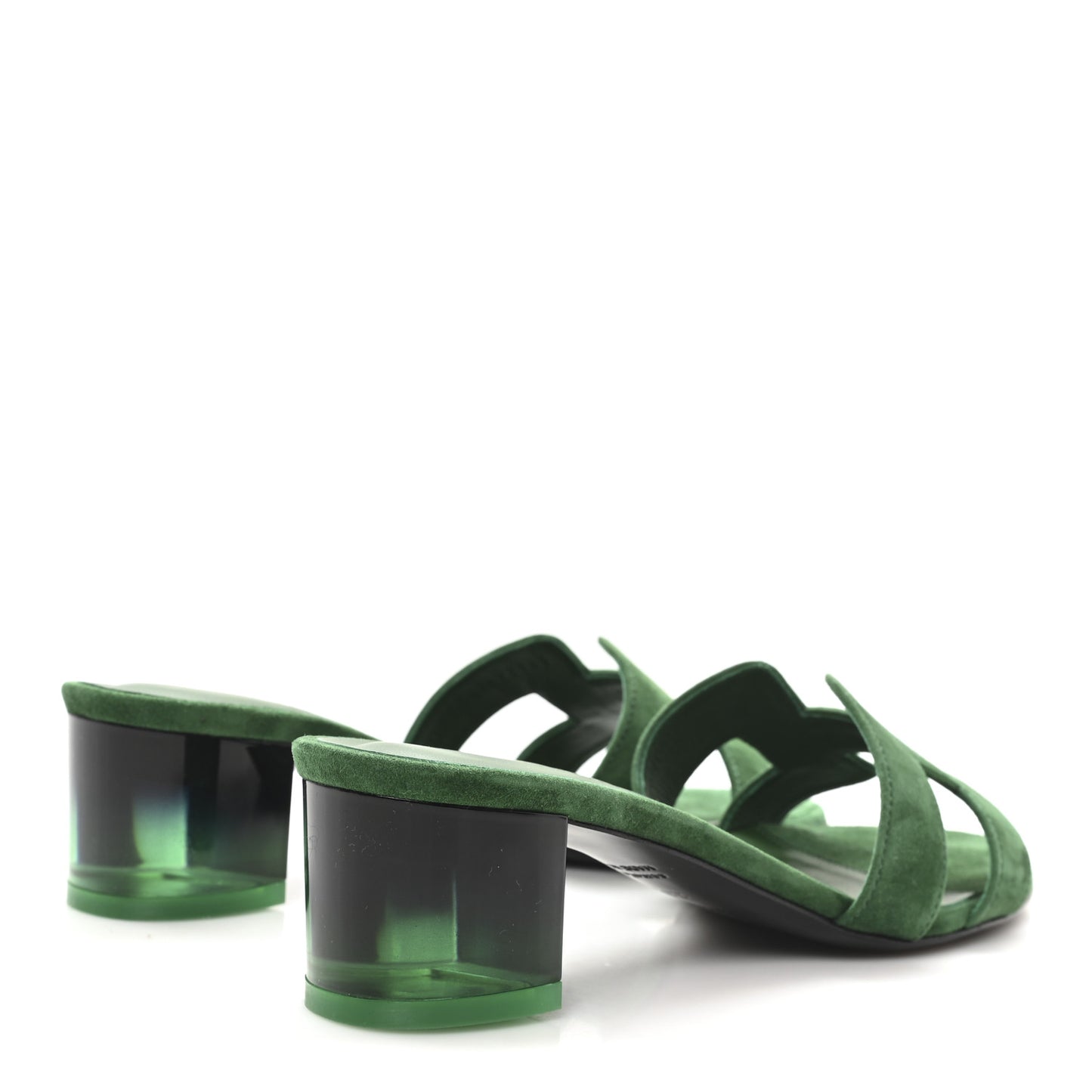 Suede Goatskin Oasis Sandals 36.5 Vert Electrique